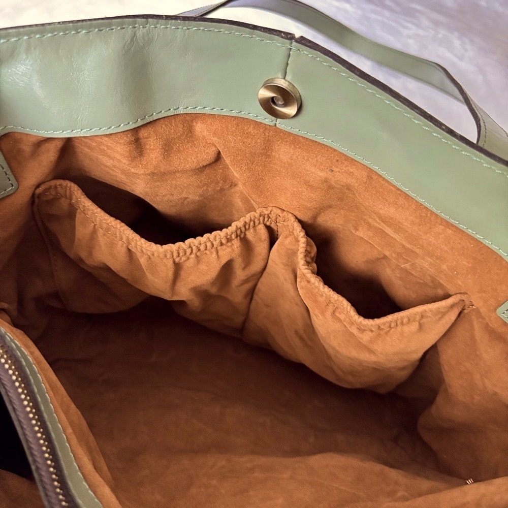 PATRICIA NASH Kemble Genuine Leather Sage Tote Shoulder Bag—NWT - Picture 9 of 16